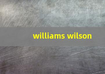 williams wilson